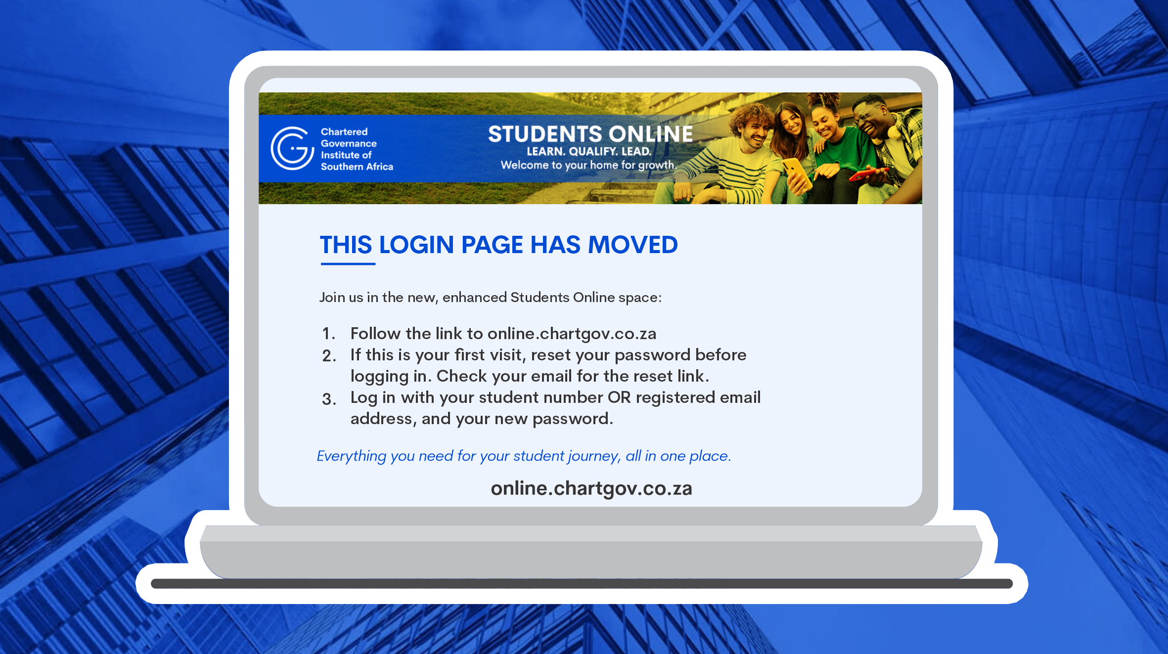 This login page has moved - Chartered Governance Institute of Southern Africa